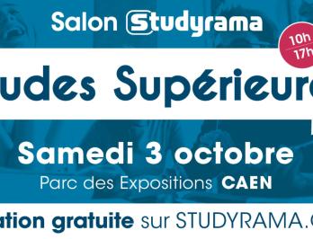 Rendez-vous samedi 3 octobre 2026 à Caen pour le salon Studyrama