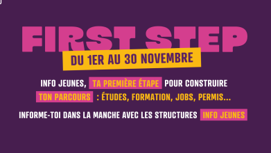 First Step : construis ton parcours avec une structure Info Jeunes de la Manche