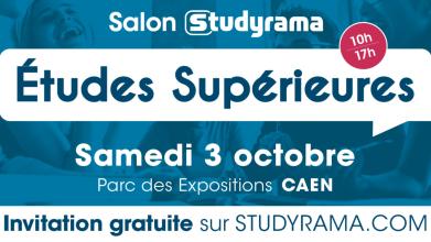 Rendez-vous samedi 3 octobre 2026 à Caen pour le salon Studyrama