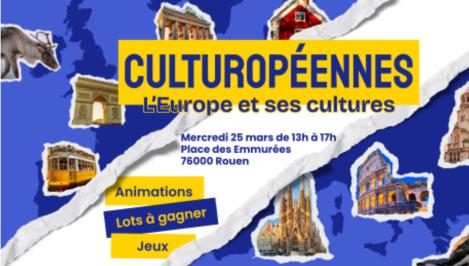Culturopéennes : l’Europe en fête à Rouen le 25 mars