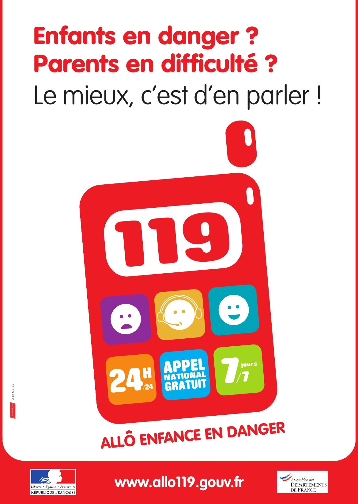 Allô enfance en danger, appelez le 119